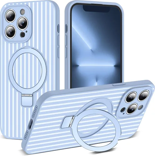Vista 158 de SKYLMW Funda diseñada para iPhone 11 con soporte magnético invisible Compatible con Mag-Safe, a prueba de caídas de grado militar, a prueba