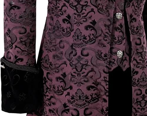Vista 5 de Chaqueta steampunk para mujer, estilo victoriano, gótico, medieval, vintage