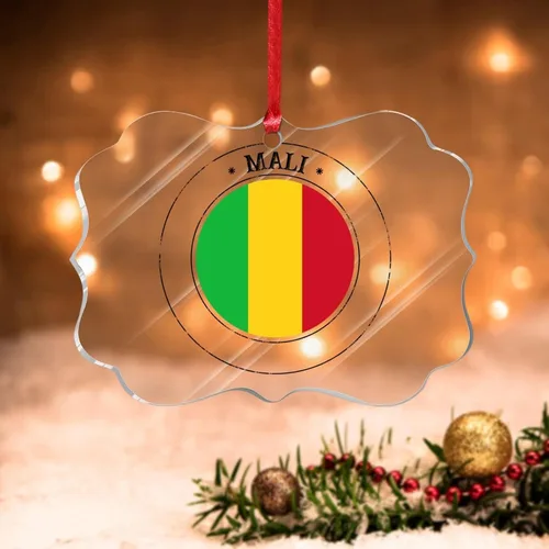 Vista 39 de Bandera de Hungría, adornos para árbol de Navidad, bandera nacional de Hungría, decoración de Navidad, adorno acrílico, recuerdo de Navidad, amantes