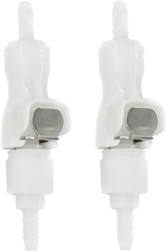 Vista 11 de 2Pcs 1/8" 3/16" 1/4" 1/8" Codo de 90 Grados de Tubo de Plástico Conector Rápido de Manguera en Línea Desconexión de Manguera Púas de Inserción