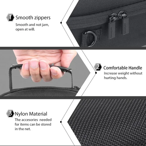 Vista 5 de co2CREA Hard Case Compatible with Meta Quest Pro Virtual Reality Headset