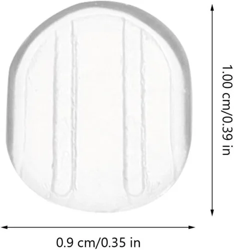 Vista 6 de EXCEART 100 almohadillas de silicona para aretes, almohadillas antideslizantes para hacer joyas, almohadillas transparentes para orejas, accesorios