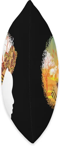 Vista 2 de Cool Love Afro American Melanin Culture Designs El mejor regalo de reina africana Almohada para mujer amante del safari de raíces negras, 16 x 16