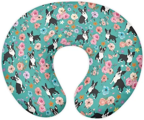 Vista 13 de Funda de almohada de alimentación de ajolote azul, funda de almohada de lactancia materna con margaritas para niñas recién nacidas, funda