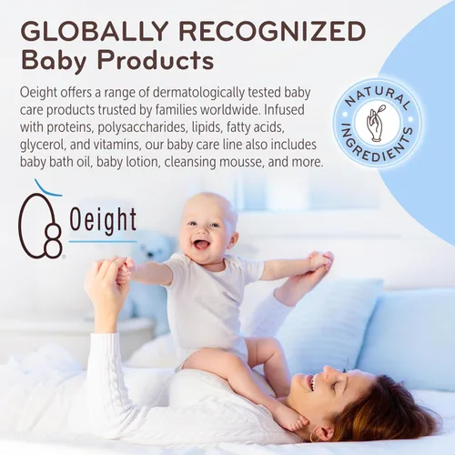 Vista 6 de Oeight Diaper Rash Cream Forte, fórmula dermatológicamente probada e hipoalergénica para la piel del bebé con ingredientes activos 100% naturales