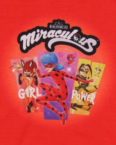 Vista 3 de INTIMO Miraculous Tales of Ladybug & Cat Noir - Conjunto de pijama para niña