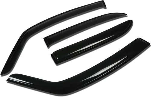 Vista 11 de Auto Dynasty 4 unidades de cinta en la visera de ventilación de ventana, deflector, protector de lluvia compatible con Suzuki SX4 Sedán 2008-2010