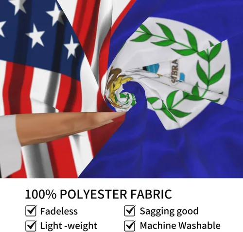 Vista 8 de Tapiz decorativo para pared, diseño de bandera estadounidense y bandera de Belice, manteles de arte hippie de 29 x 37 pulgadas para dormitorio, sala