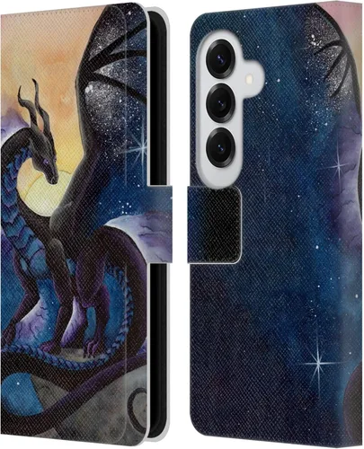 Vista 133 de Head Case Designs Officially Licensed Carla Morrow Galactic Entrancement Dragons Leather Wallet Case Compatible with Samsung Galaxy A07 4G