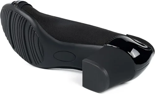 Vista 3 de JENN ARDOR Zapatos de tacón bajo con punta redonda cerrada, zapatos de vestir clásicos de media cuadrada, para boda, fiesta, oficina, 2 pulgadas