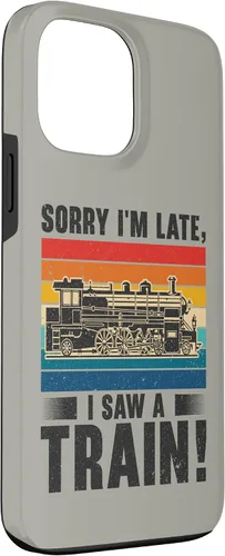 Vista 3 de Funda para iPhone 13 Pro Max Train Railroad Locomotora de tren de vapor para motor Trainspotting