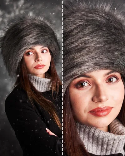 Vista 40 de Futrzane Sombrero clásico cosaco - Sombreros de piel sintética para mujer - Sombrero ruso peludo cálido