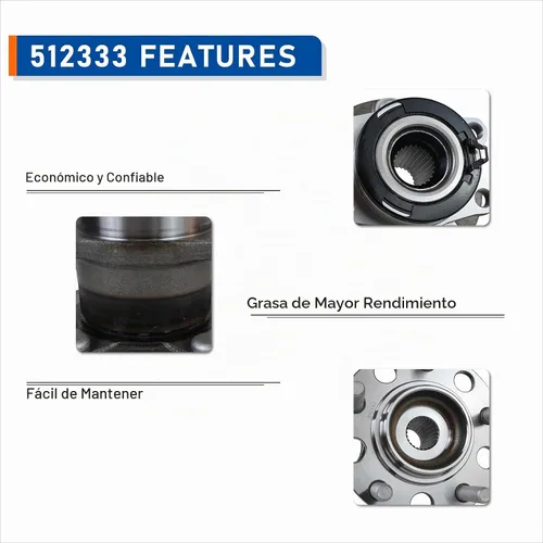 Vista 5 de PAROD 512333 Buje de rueda trasera y conjunto de rodamiento compatible con Jeep Compass 4WD 2007-2017, Jeep Patriot 4WD 2007-2017, Dodge Caliber AWD
