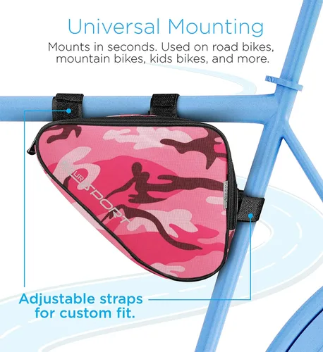 Vista 3 de Aduro Sport Bolsa de almacenamiento de bicicleta Bolsa de almacenamiento Triángulo Sillín Bolsa para Ciclismo