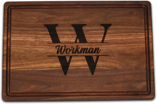 Vista 9 de Refine Kitchenware - Tabla de cortar personalizada con monograma, hecha en Estados Unidos, regalo de boda personalizado, tabla de charcutería
