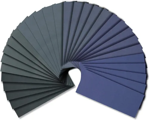 Vista 8 de Papel de lija húmedo y seco, grano surtido 240-3000 para lijado automotriz y de madera, 90 hojas