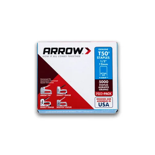 Vista 2 de Arrow Fastener 508IP T50 - Grapas originales de 1/2 pulgada, paquete de 20,000