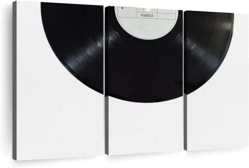 Vista 17 de Elephant Stock BW - Reproductor de discos de vinilo para pared, lienzo horizontal, decoración de pared de sala de estar de 3 piezas, impresión