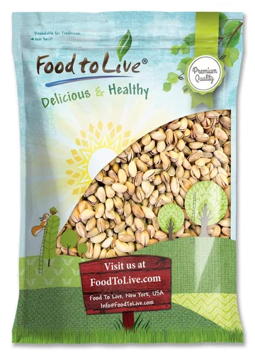 Vista 7 de Pistachos, asados y salados, 1 libra — Pistachos tostados en seco de California con sal marina, In Shell, Kosher, superalimento vegano, a granel