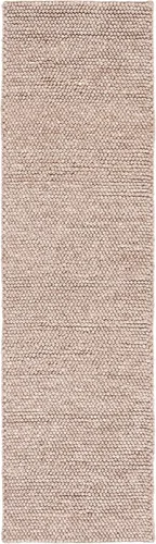 Vista 80 de SAFAVIEH Natura Collection - Alfombra decorativa, 2 x 3 pies, color beige, mezcla de lana hecha a mano, diseño texturizado, ideal para pasillo