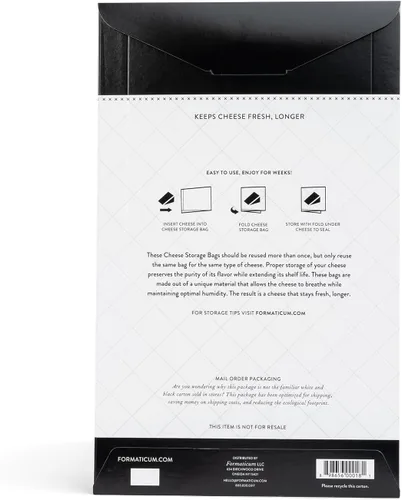 Vista 2 de Formaticum - Bolsas de almacenamiento para queso, mantener la charcutería fresca, bolsas de papel de cera Papel de cera, grado profesional, papel