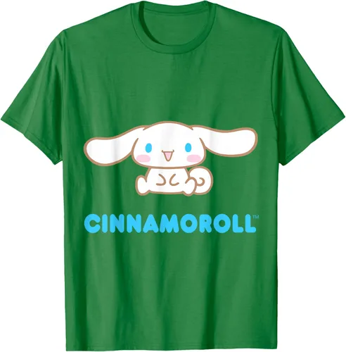 Vista 5 de Cinnamoroll Character Front and Back T-Shirt S Negro