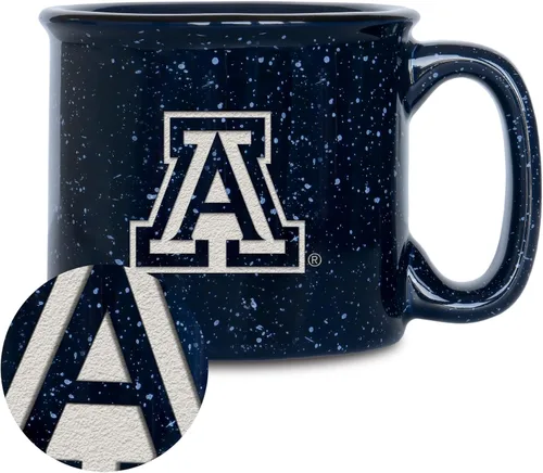 Vista 45 de Rico Industries NCAA Speckle 12oz Laser Engraved Campfire Mug