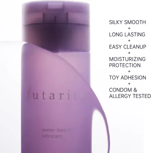 Vista 2 de futarita Lubricante hidratante con ácido hialurónico, respetuoso con la piel sensible, antiadherente, lubricante personal a base de agua de alta