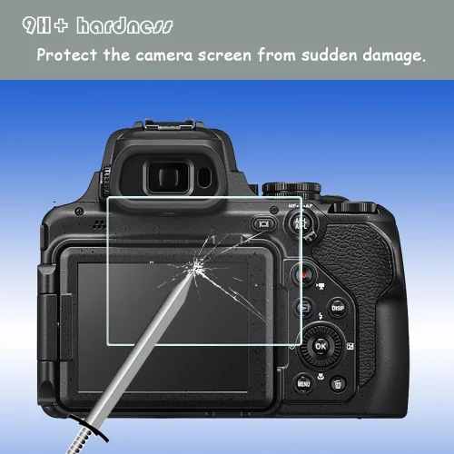 Vista 5 de Protector de pantalla para Nikon D90 D7000 D700 D300S, 2 unidades de vidrio óptico templado Tempered Glass, Screen Film, for Nikon D90 D7000 D700