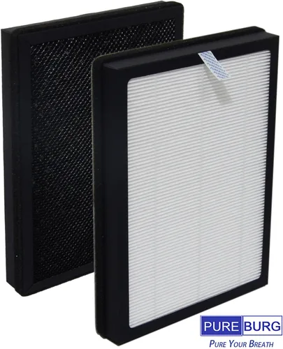 Vista 4 de PUREBURG Filtro de repuesto compatible con purificador de aire Cuisinart CAP-500 N.º de parte: CAP-500FPK, H13 True HEPA y filtración multicapa