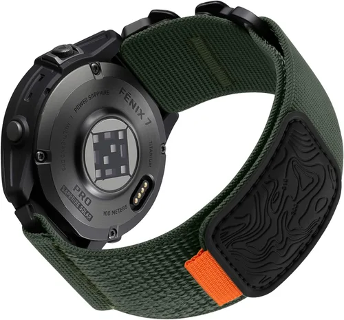Vista 12 de Bandletic Compatible con Garmin Instinct 2 Correa de Reloj - Bandas Resistente de Nylon de Ajuste Rápido de 22mm para Fenix 8 E 47mm/7 6 Pro/5