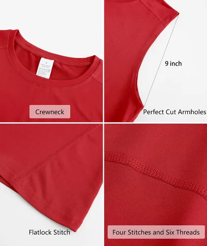 Vista 5 de Camiseta sin mangas de compresión para hombre, paquete de 5 unidades, camiseta atlética para fisicoculturismo