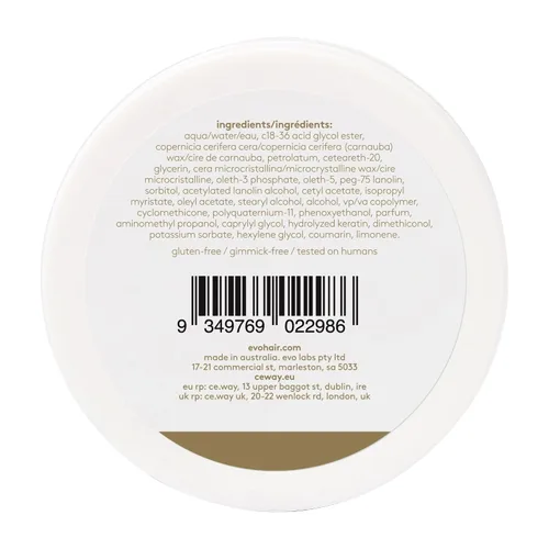 Vista 2 de EVO Crop Strutters - Crema para todo tipo de cabello - Definición, textura y pasta de sujeción media, 3.17 onzas Construction cream adds texture
