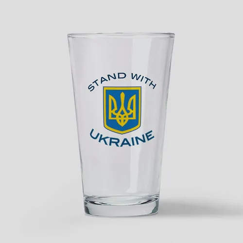 Vista 14 de CafePress Glory To Ukraine - Vaso de pinta (16 oz)