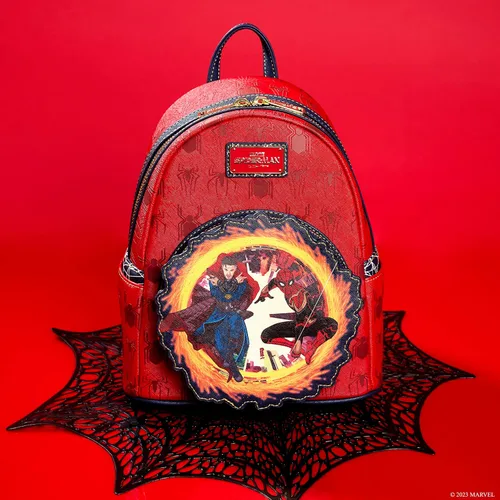 Vista 6 de Loungefly Mochila Spiderman Spiderman No Way Home Portal Mini-Mochila, Exclusivo de Tienda