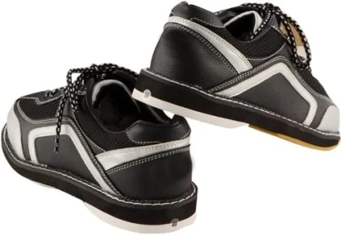 Vista 3 de XCSPEC Zapatos de bolos antideslizantes para interiores y mujeres zapatos clásicos cómodos para boliches color negro talla 55