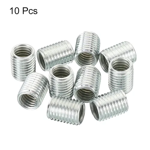 Vista 3 de PATIKIL Adaptadores de rosca M8x1mm a M6x1mm Manguito Reductor Tuerca Reductora, Paquete de 10 Tuerca de conversión de tornillo de 0.394 in