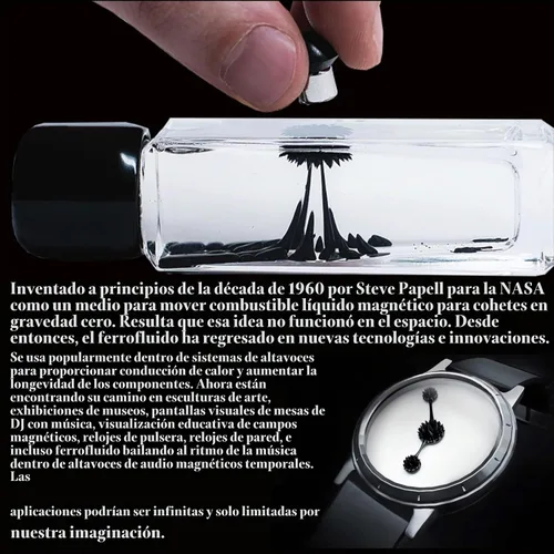 Vista 3 de CMS MAGNETICS - (Kit de 2 onzas) Kit de experimento científico de ferrofluido para educación en magnetismo - Incluye: botella de 2 onzas líquidas