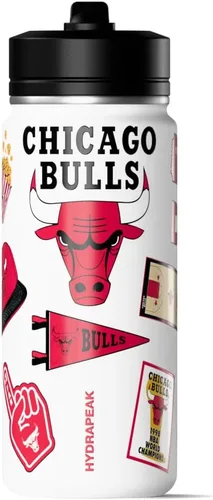 Vista 4 de Hydrapeak x NBA Botella de Agua Activa con Licencia Oficial de Boston Celtics de 20 oz con Tapa Chug y Asa, Reutilizable, Acero Inoxidable de Doble