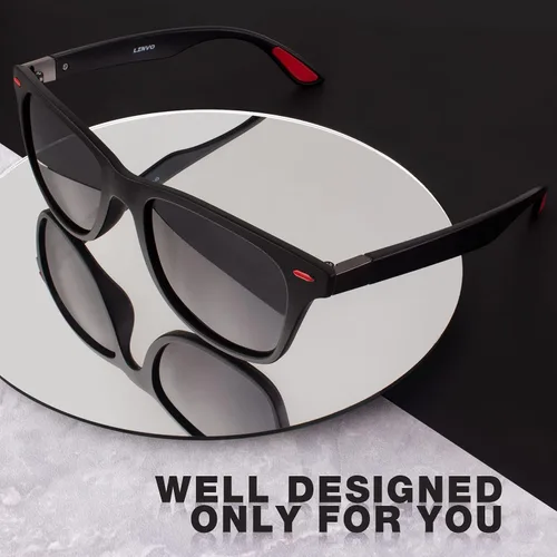 Vista 2 de LINVO Lentes de sol polarizados para hombres y mujeres, ultraligeros TR90 para conducir, pesca, golf, HD, UV400