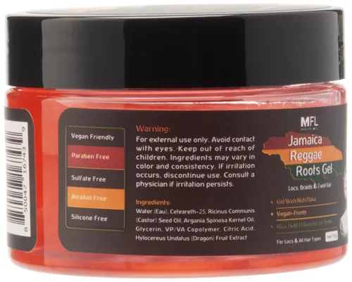 Vista 2 de Made For Locs Jamaica Reggae Roots Gel Retwisting 4 oz (Tropical Flava)