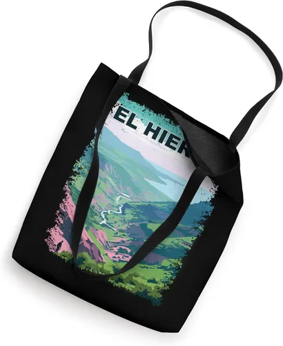 Vista 2 de El Hierro Spain Vintage Landscape Tote Bag
