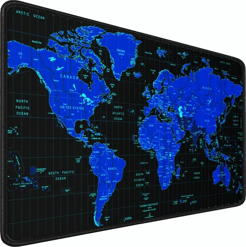 Vista 12 de Alfombrilla de ratón, alfombrilla de ratón para juegos con borde cosido duradero, alfombrilla premium con textura resistente al agua, base de goma