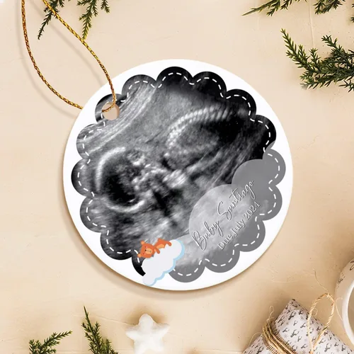 Vista 38 de Adorno personalizado para bebé que llega 2027, adorno de Navidad de Bump, elige el nombre del bebé y el año de Navidad para el nuevo abuelo abuela