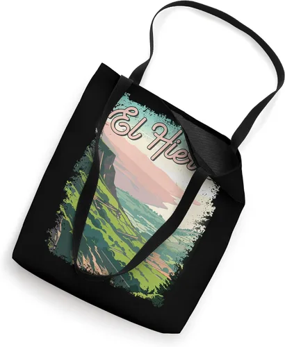 Vista 2 de El Hierro Spain Vintage Landscape Tote Bag
