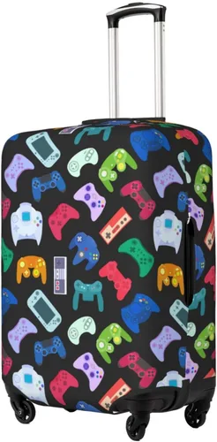 Vista 2 de DOINBEE Fundas para equipaje de videojuegos para niños, fundas para maleta, funda de equipaje con estampado elástico, protector de maleta, Juego