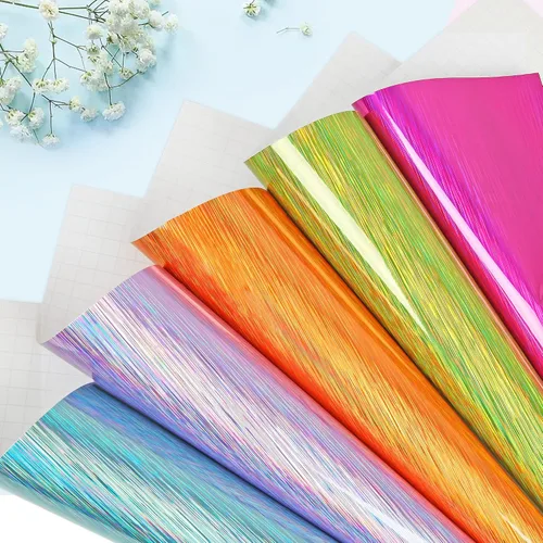 Vista 4 de Lya Vinyl - Paquete de 10 hojas de vinilo adhesivo permanente cepillado autoadhesivo, hojas para decoración del hogar, tazas, vasos, ventanas