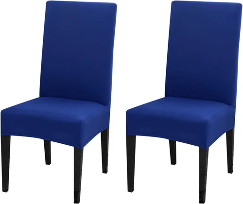 Vista 23 de Dimatic Paquete de 2 fundas elásticas de licra para sillas de comedor, extraíbles y lavables, fundas protectoras para sillas de comedor, cocina
