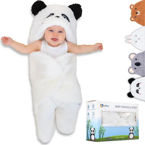 Vista 9 de Manta de Arrullo para Bebé Oso 0-6 Meses Linda Felpa Orgánica Ultra Suave Artículos Esenciales Imprescindibles para Recién Nacidos Niñas Niños