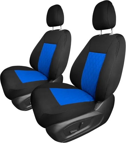 Vista 29 de FH Group Fundas de asiento de automóvil de ajuste personalizado específicamente hechas para Ford Explorer Base 2020-2024, fundas de asiento Negro